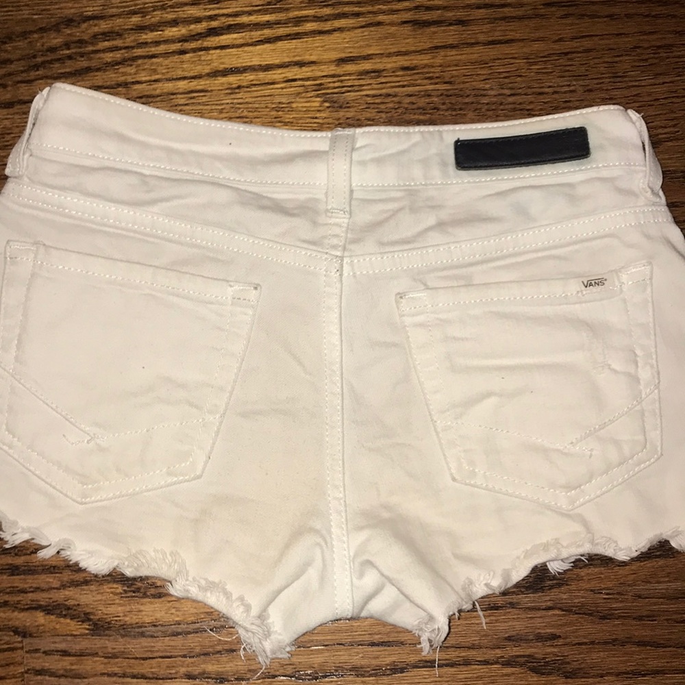 Vintage Vans White Denim Shorts - Picture 3 of 3